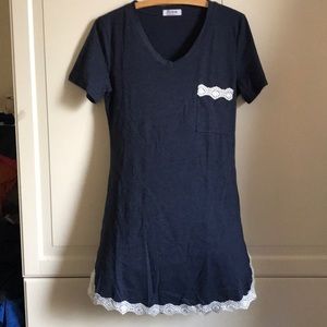 Navy sechico nightgown. Size small